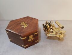 Ahşap Kutulu Sextant