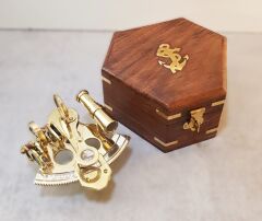 Ahşap Kutulu Sextant