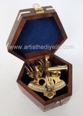 Ahşap Kutulu Sextant