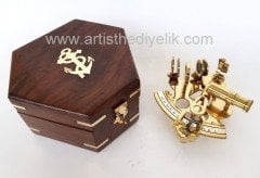 Ahşap Kutulu Sextant