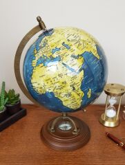 Pusulalı Dekoratif Dünya Küre
