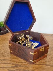 Ahşap Kutulu Pirinç Sextant