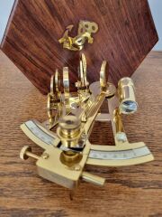 Ahşap Kutulu Pirinç Sextant