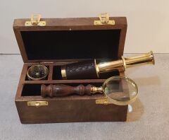 Pusula Dürbün Büyüteç Set