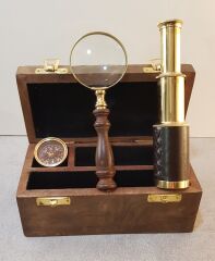 Pusula Dürbün Büyüteç Set