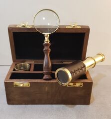 Pusula Dürbün Büyüteç Set