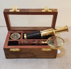 Pusula Dürbün Büyüteç Set