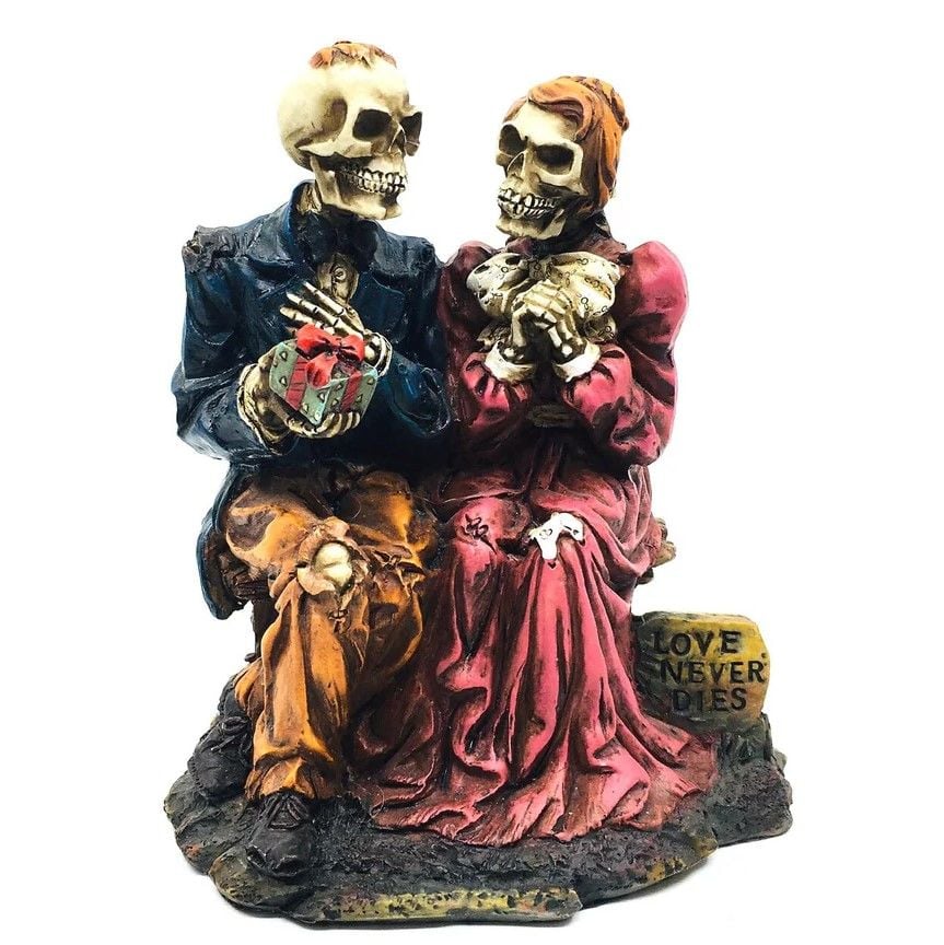 Ölümsüz Aşk İskelet Biblo