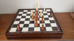 Ahşap Ceviz Satranç Takımı (38 cm)