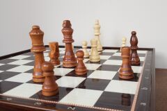 Ahşap Ceviz Satranç Takımı (38 cm)