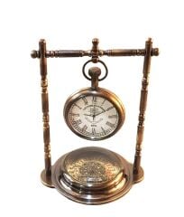 Bronz Pusula ve Masa Saati