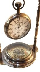 Bronz Pusula ve Masa Saati