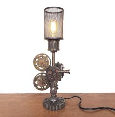 Steampunk Projektör Lamba Abajur