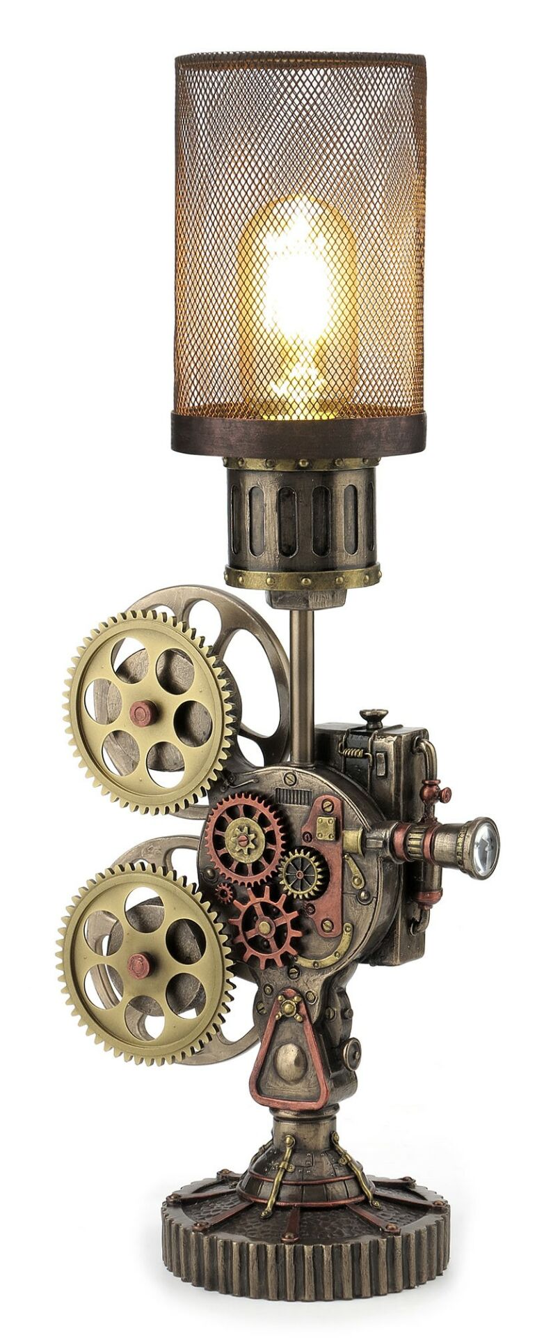 Steampunk Projektör Lamba Abajur