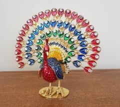 Tavuskuşu Biblo Swarovski Taşlı Kutu