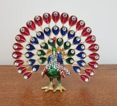 Swarovski taşlı tavuskuşu biblo