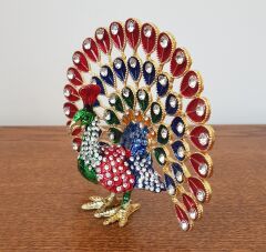 Swarovski taşlı tavuskuşu biblo