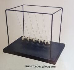 Dev Boy Siyah Newton Beşiği Denge Topları