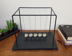 Dev Boy Newton Beşiği Denge Topları ( Metal Siyah )