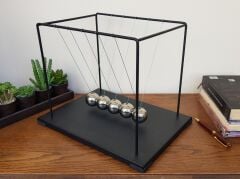 Dev Boy Siyah Newton Beşiği Denge Topları