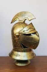 Dekoratif Metal Ortaçağ Miğferi