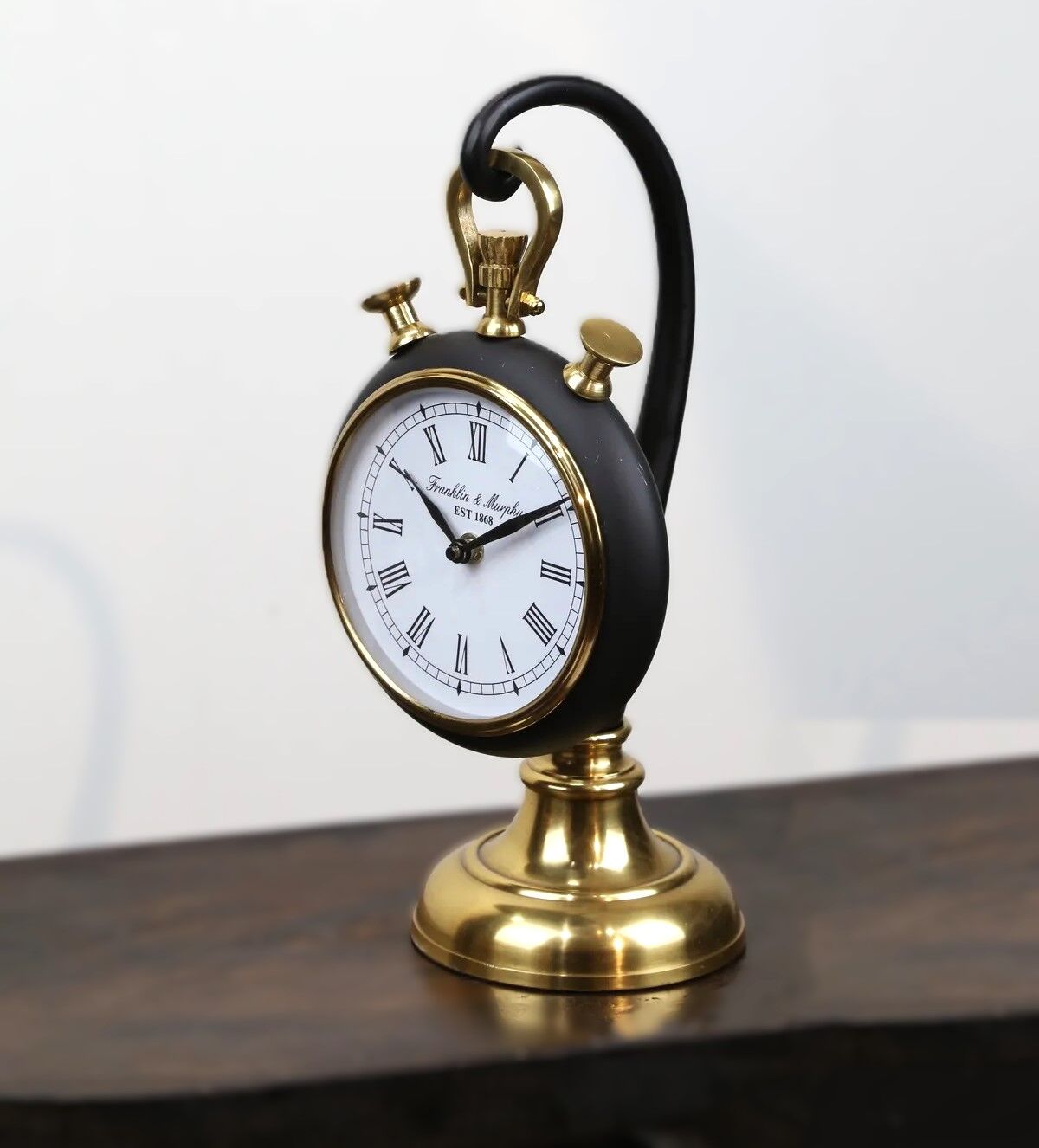 Pirinç Askılı Masa Saati