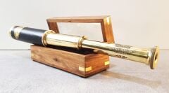 Ahşap Kutulu Pirinç Dürbün