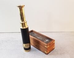 Ahşap Kutulu Pirinç Dürbün