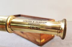 Ahşap Kutulu Pirinç Dürbün