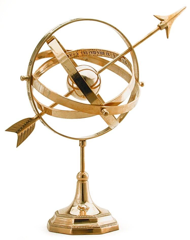 Pirinç Horoskop Dekoratif Küre