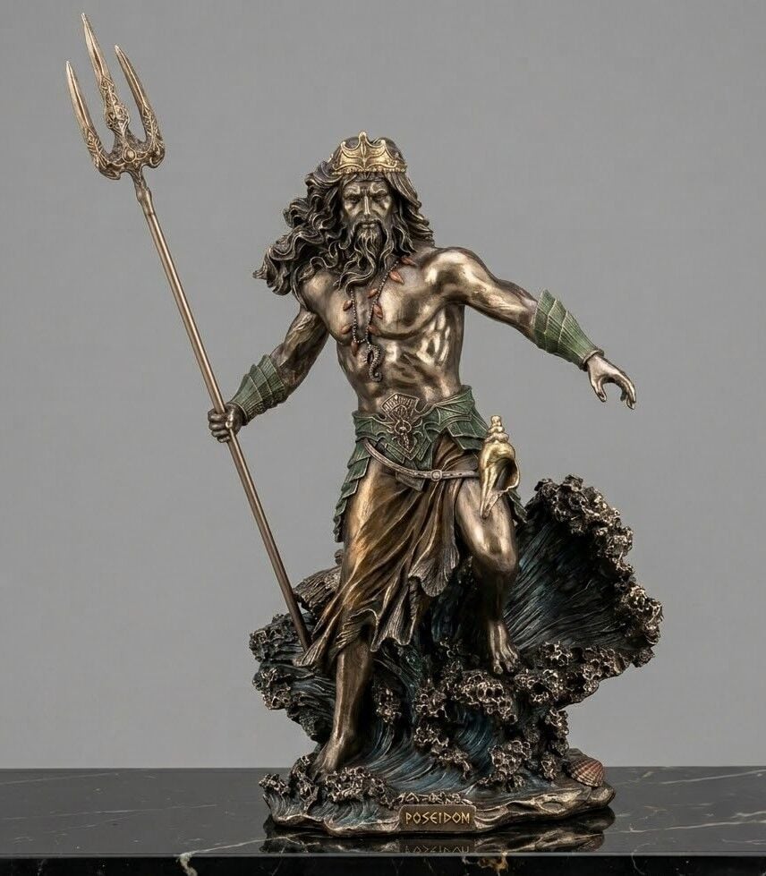 Orijinal Veronese Marka Poseidon Heykeli 52 cm