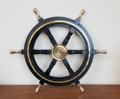 Pirinç Aksesuarlı Ahşap Dümen