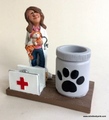 Bayan Veteriner Kartvizitlik ve Kalemlik