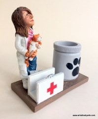 Bayan Veteriner Kartvizitlik ve Kalemlik