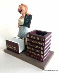 Bayan Öğretmen Kartvizitlik ve Kalemlik