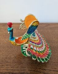 Swarovski taşlı tavuskuşu biblo