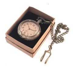 Cam Kapaklı Köstekli Cep Saati