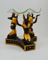 Üçlü Anubis Mumluk (Buhurdanlık)