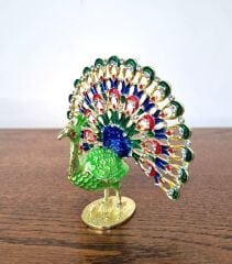 Swarovski taşlı tavuskuşu biblo
