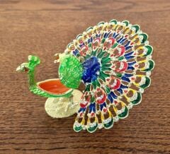 Swarovski taşlı tavuskuşu biblo