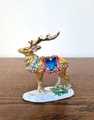 Swarovski Taşlı Geyik Biblo Kutu