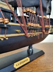 EL YAPIMI AHŞAP KORSAN GEMİSİ