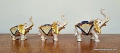 Swarovski Taşlı 3'lü Fil Biblo