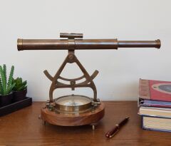 Bronz Dürbünlü Pusula