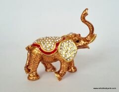 Swarovski Taşlı Fil Biblo Kutu