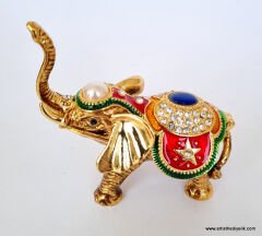 Swarovski Taşlı Fil Biblo Kutu