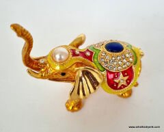 Swarovski Taşlı Fil Biblo Kutu