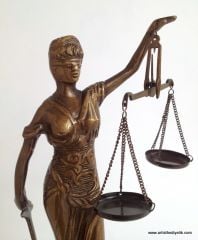 Bronz Adalet Heykeli (Themis) (23 cm)