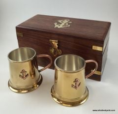 Ahşap Kutusunda İkili Bardak Set