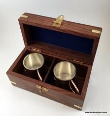 Ahşap Kutusunda İkili Bardak Set